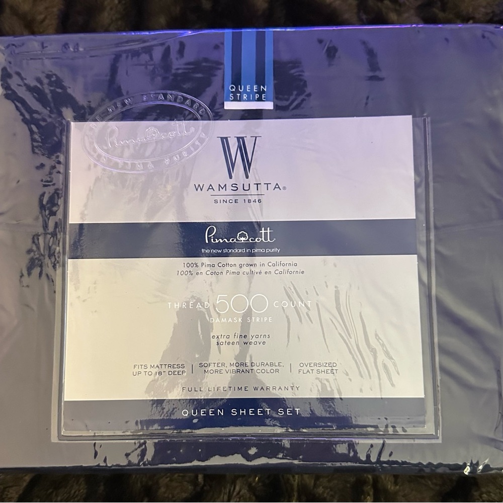 Wamsutta Queen Sheet Set - Blue